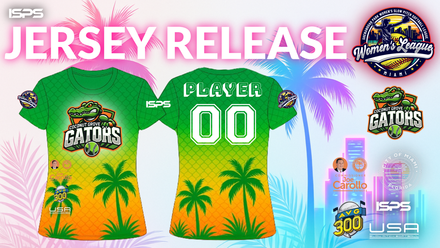 COCONUT GROVE GATORS Limited Edition FULL DYE Jersey Shirt