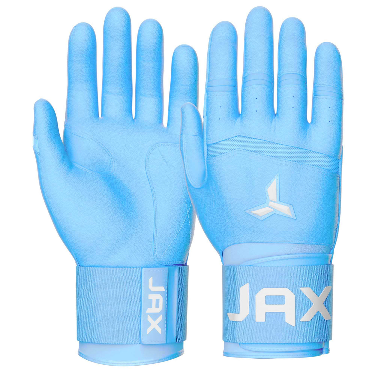 Jax Baby Blue Strap Cuff Batting Gloves