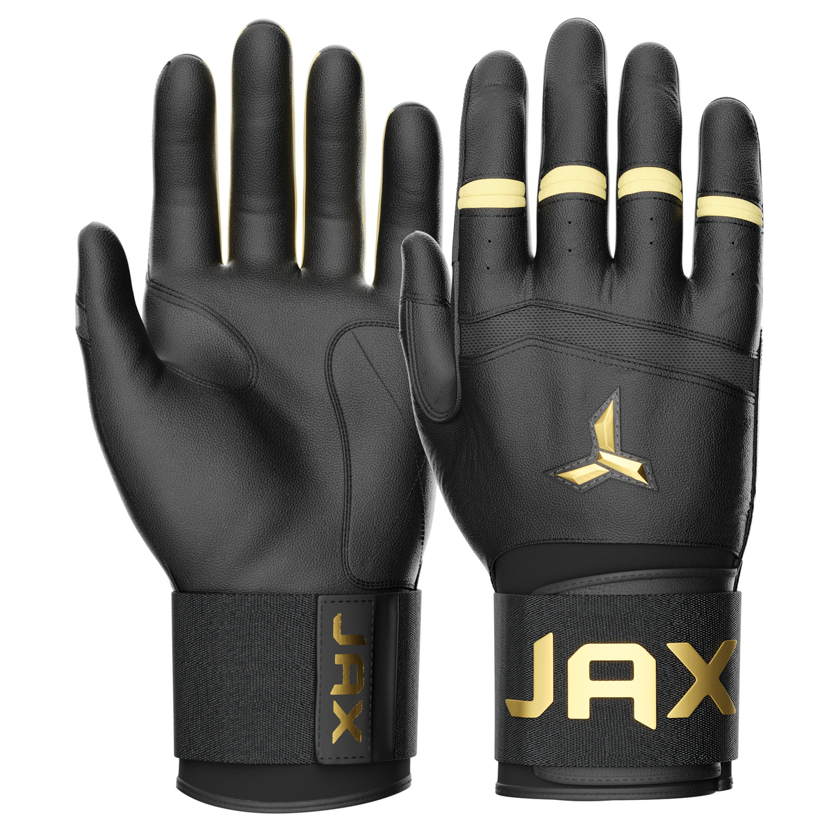 Jax Pure Gold Strap Cuff Batting Gloves