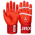 Jax Cherry Red Strap Cuff Batting Gloves