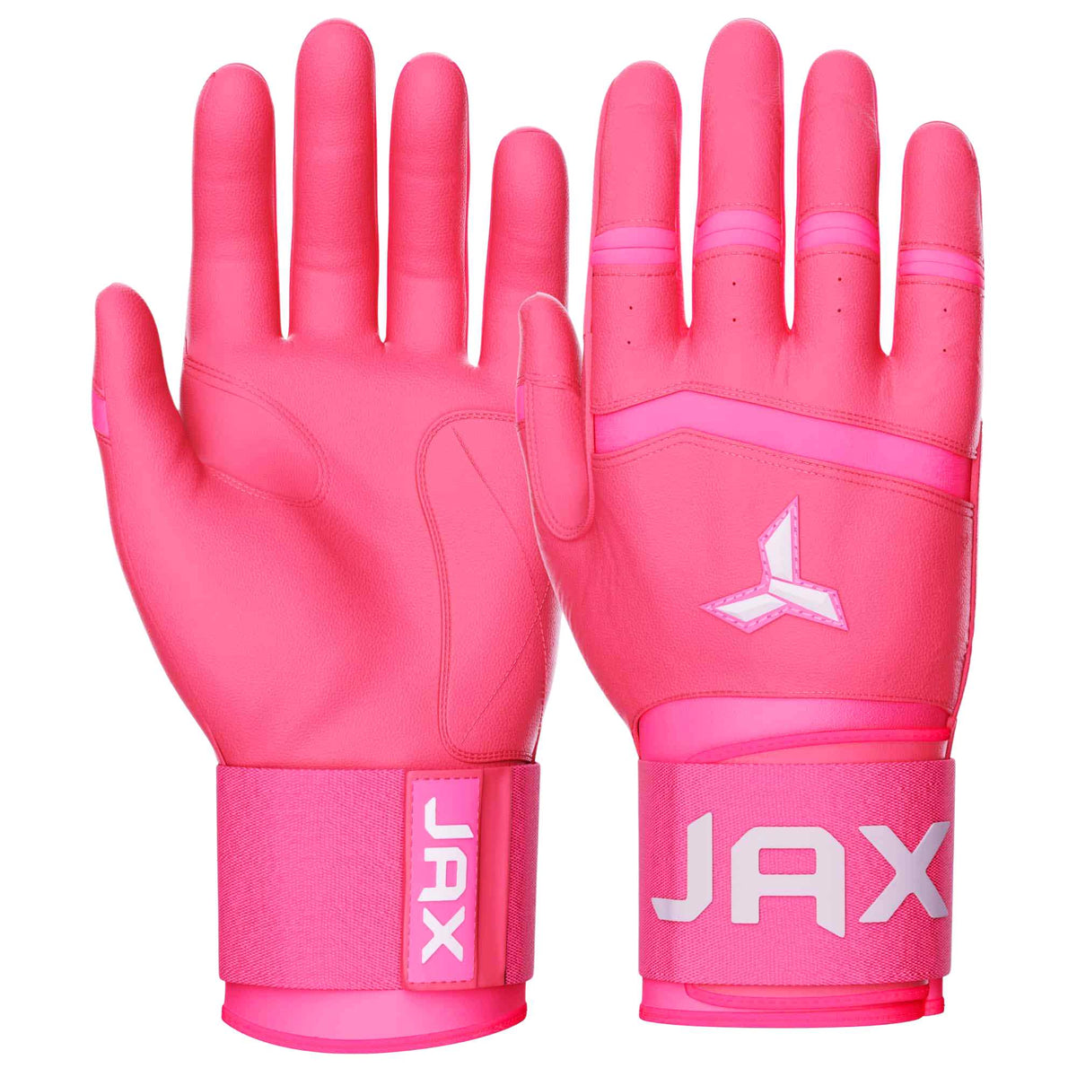 Jax Pink Strap Cuff Batting Gloves