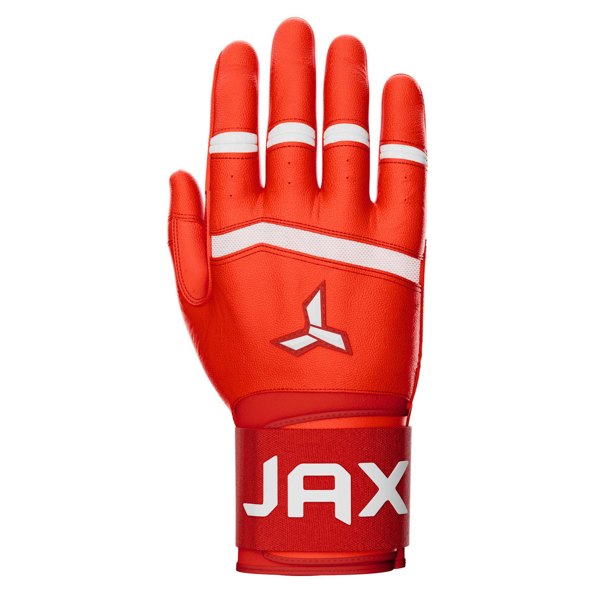 Jax Cherry Red Strap Cuff Batting Gloves