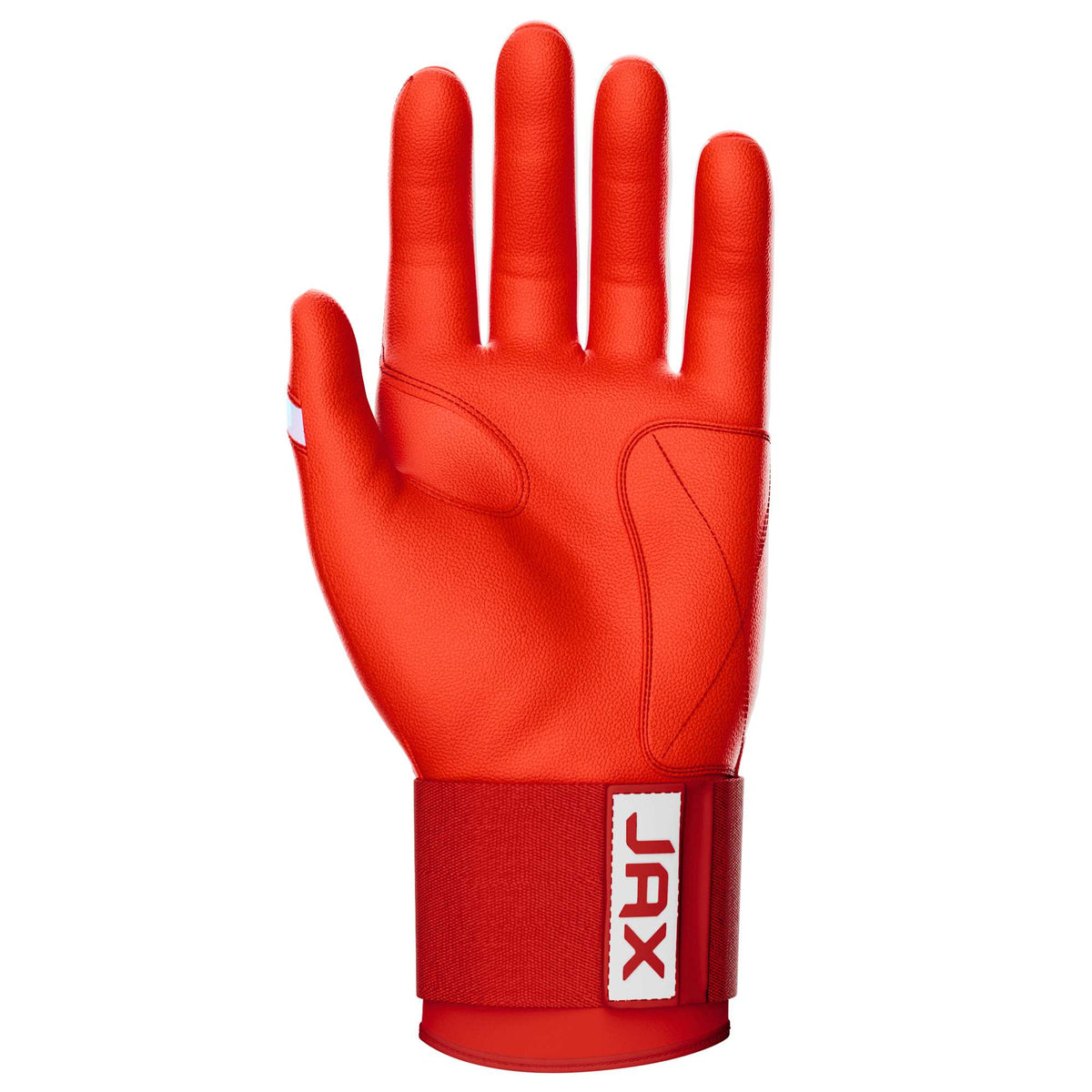 Jax Cherry Red Strap Cuff Batting Gloves