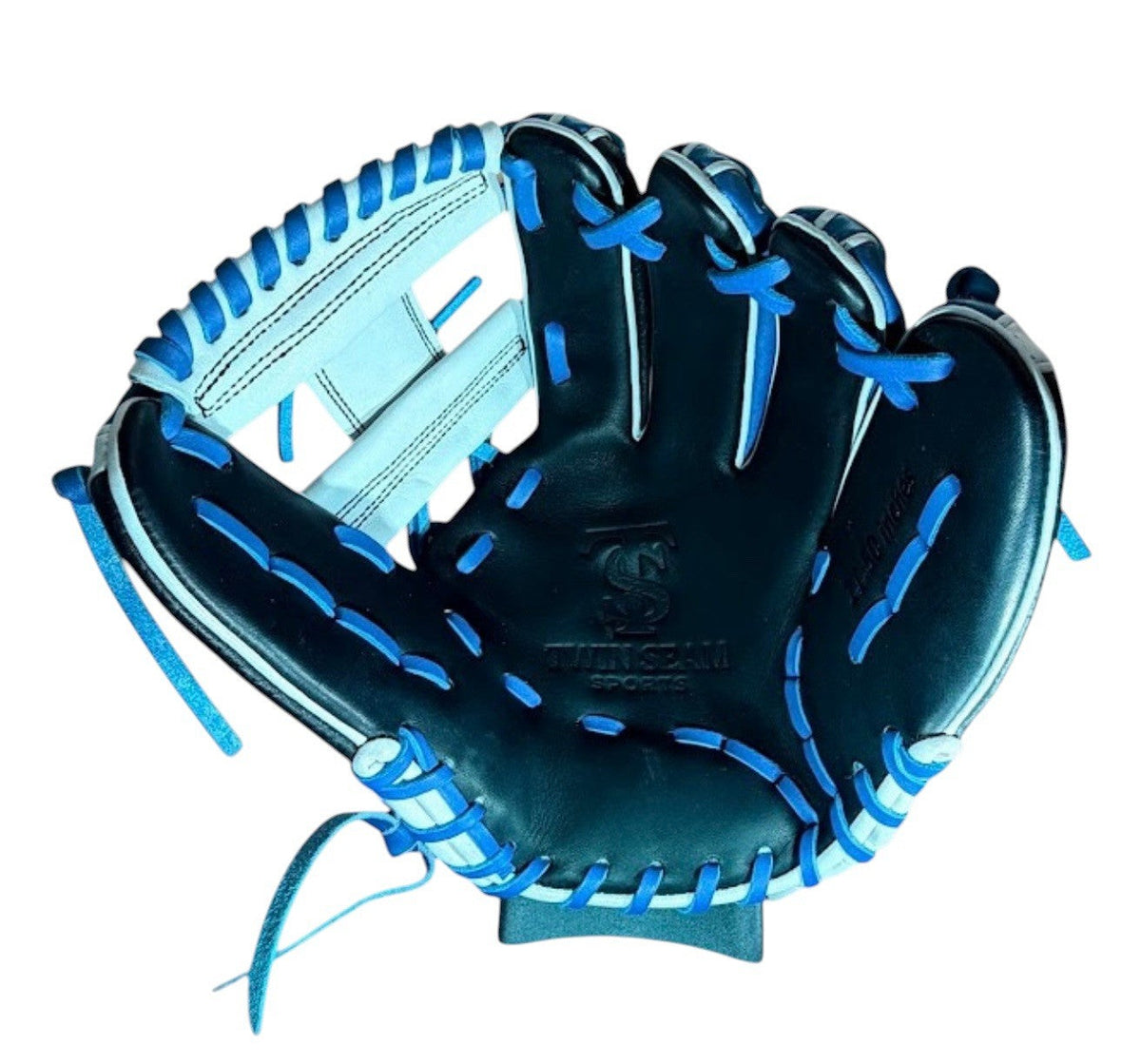 Twin Seam Sports Custom Kip 11.5” I-Web Infield Glove – Blue/White/Black