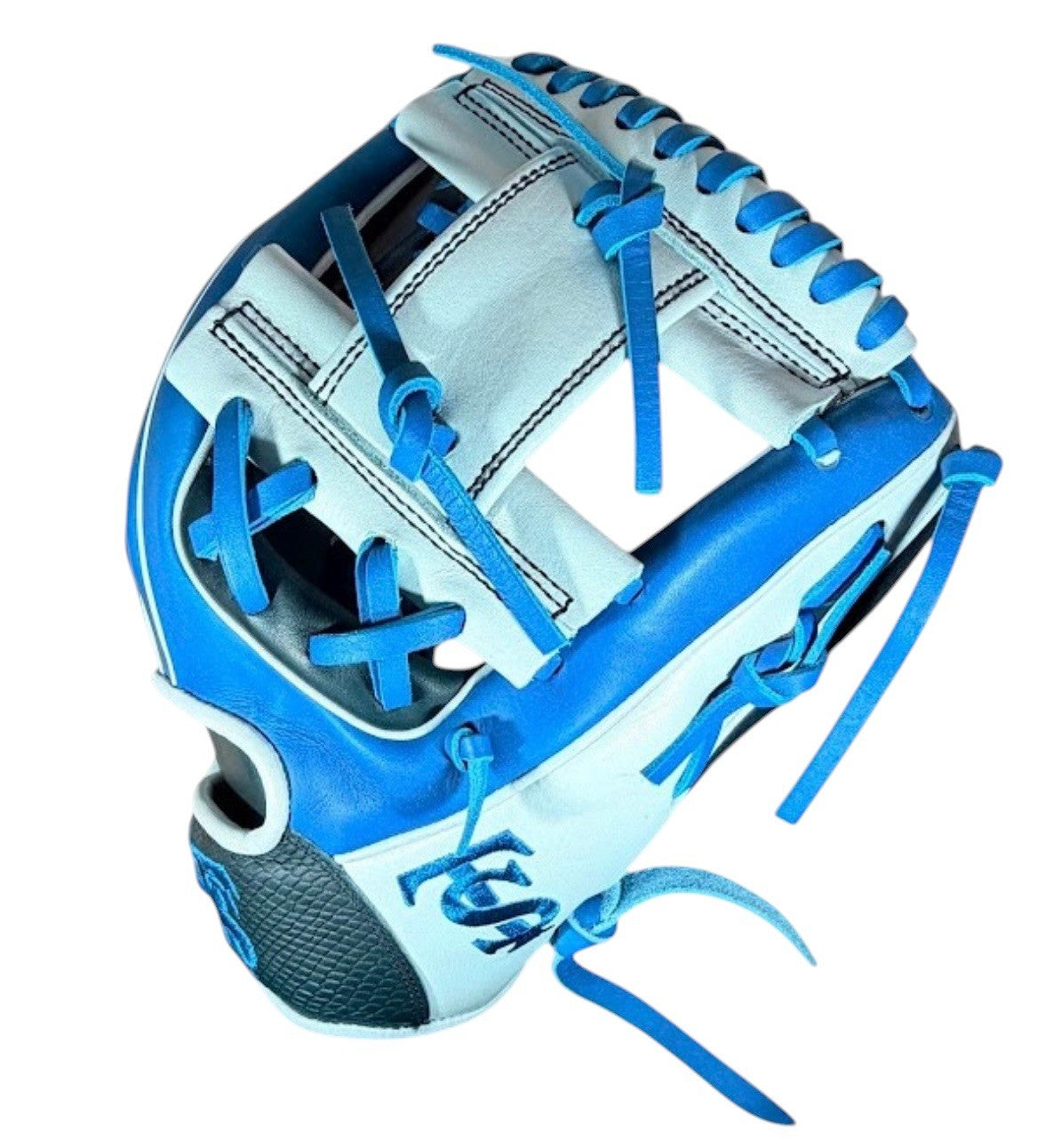 Twin Seam Sports Custom Kip 11.5” I-Web Infield Glove – Blue/White/Black