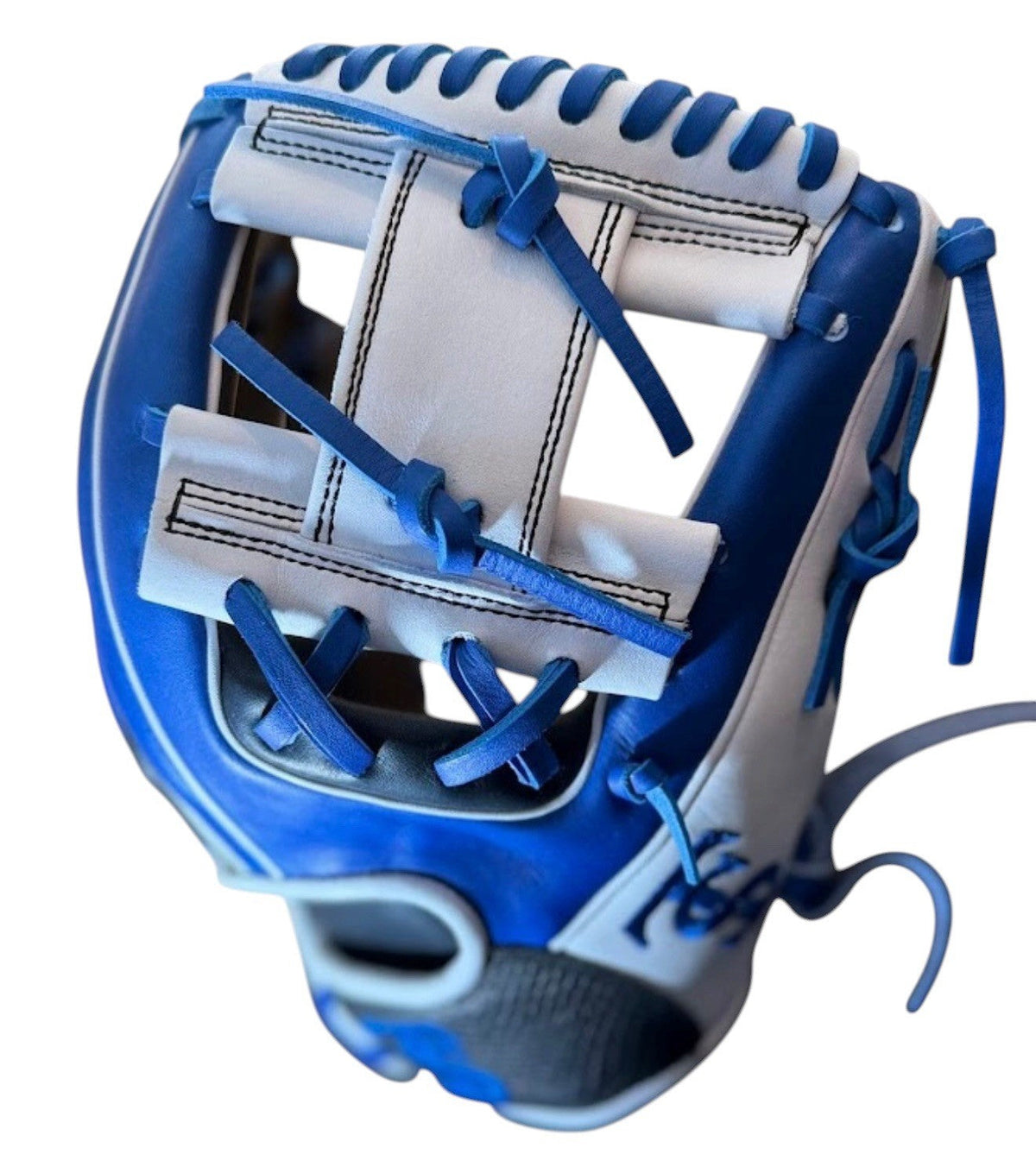 Twin Seam Sports Custom Kip 11.5” I-Web Infield Glove – Blue/White/Black