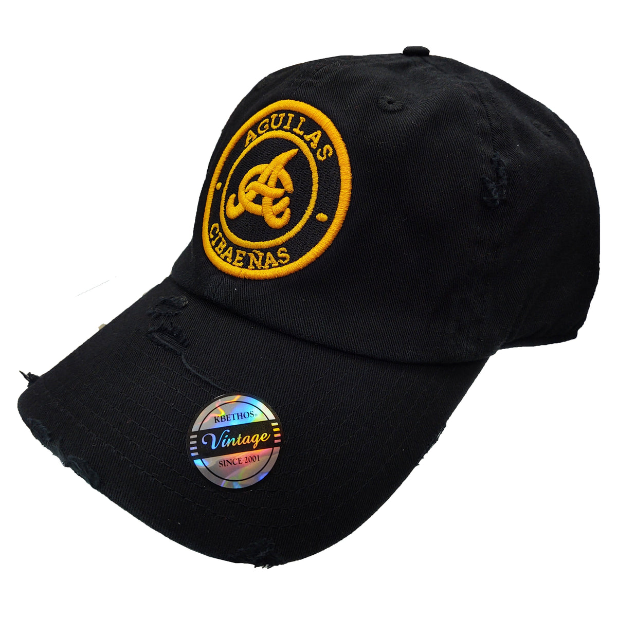 Aguilas Cibaeñas Embroidered Vintage Round-Logo Hat