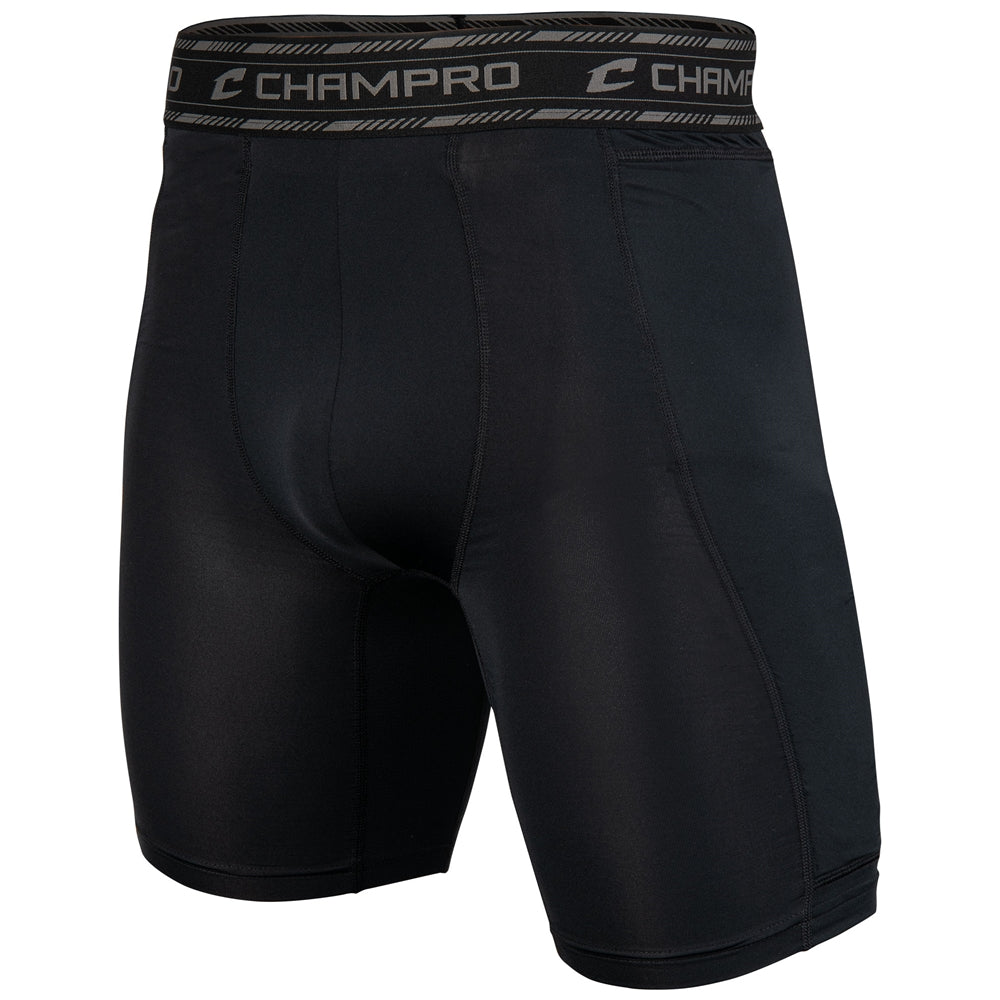 CHAMPRO Take-Out Padded Sliding Shorts with Cup Pocket