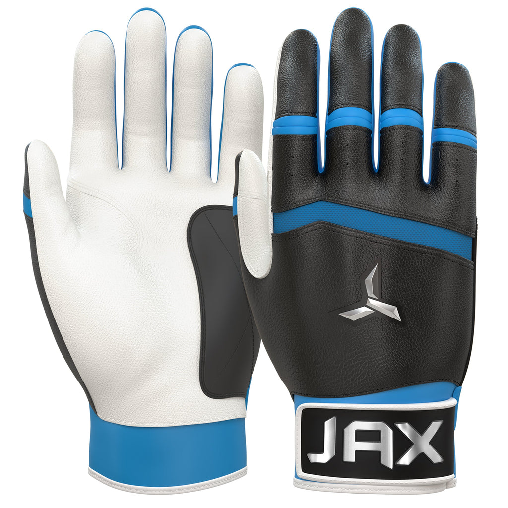 Jax Blue Raspberry Blast Pro Cuff Batting Gloves
