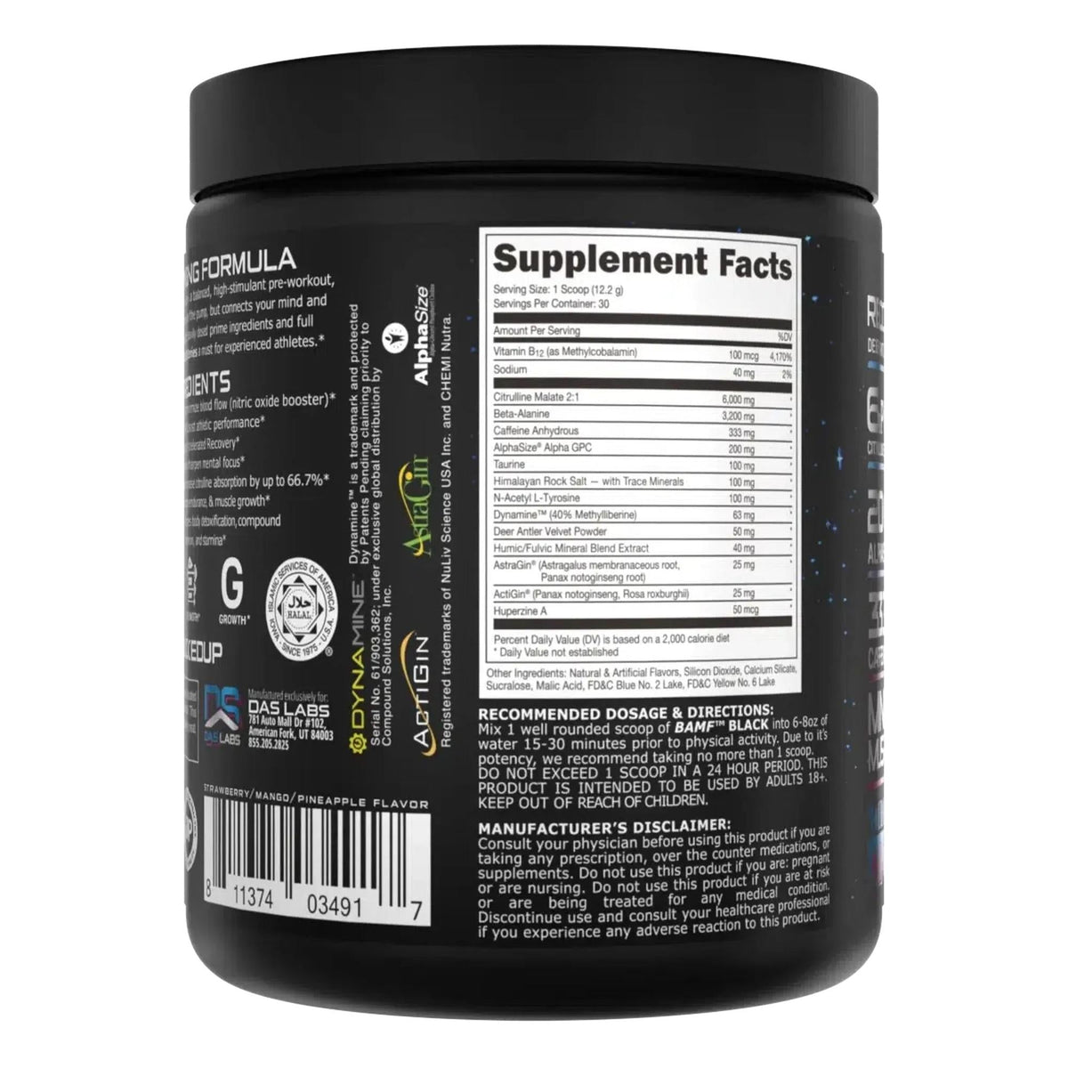 Bucked Up BAMF BLACK Pre-Workout