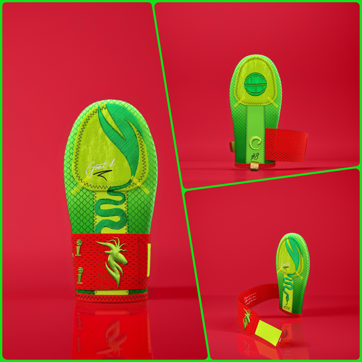 Goat’d 1v1 Mean Green Sliding Mitt – Holiday Collection