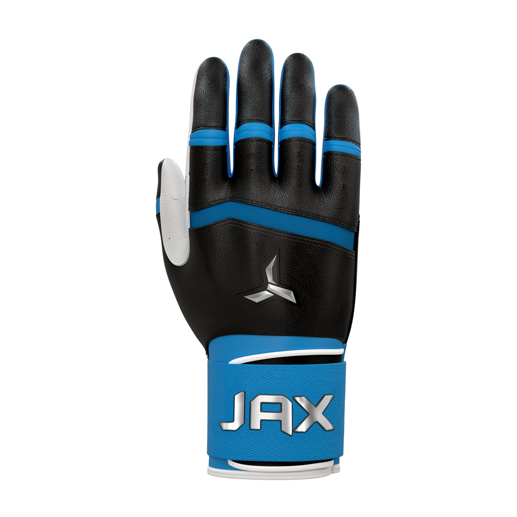 Jax Blue Raspberry Blast Strap Cuff Batting Gloves