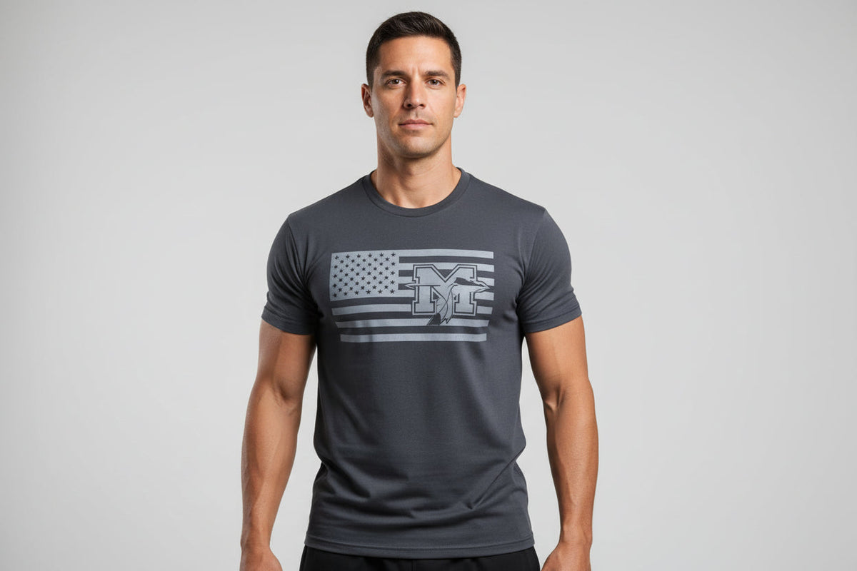 Sport Tek T-shirt with Flag