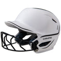 HXE Two-Tone Matte Softball Batting Helmet with Facemask