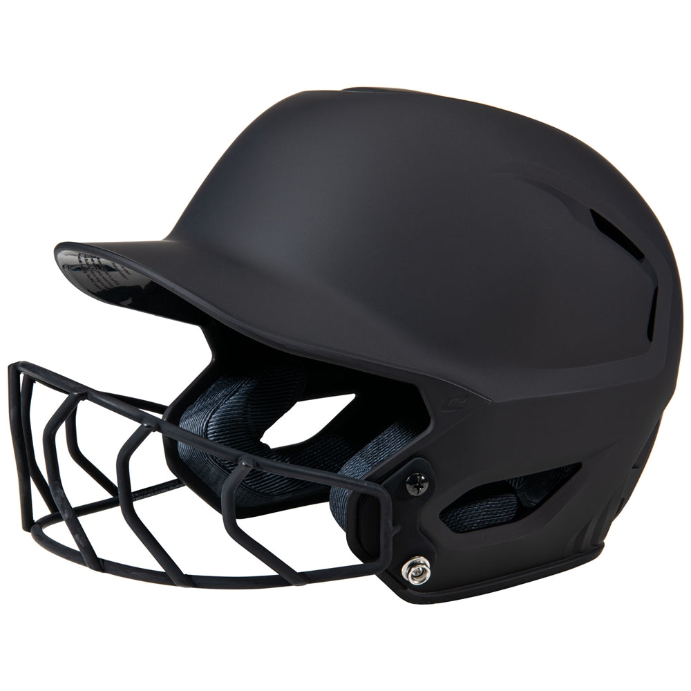 HXE Matte Softball Batting Helmet with Facemask