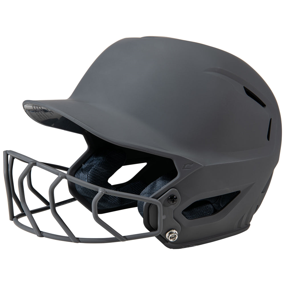 HXE Matte Softball Batting Helmet with Facemask