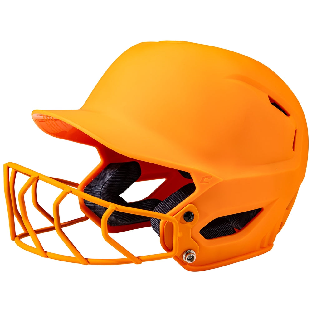 HXE Matte Softball Batting Helmet with Facemask