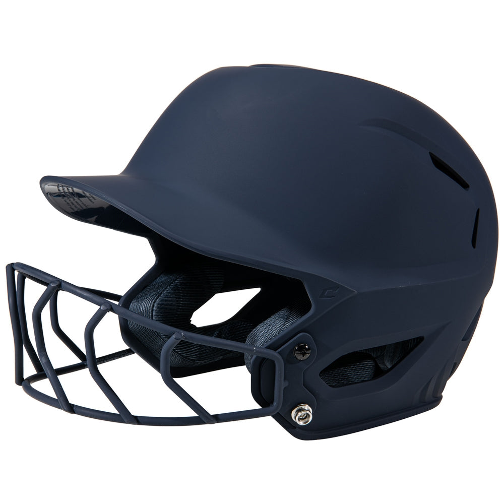 HXE Matte Softball Batting Helmet with Facemask