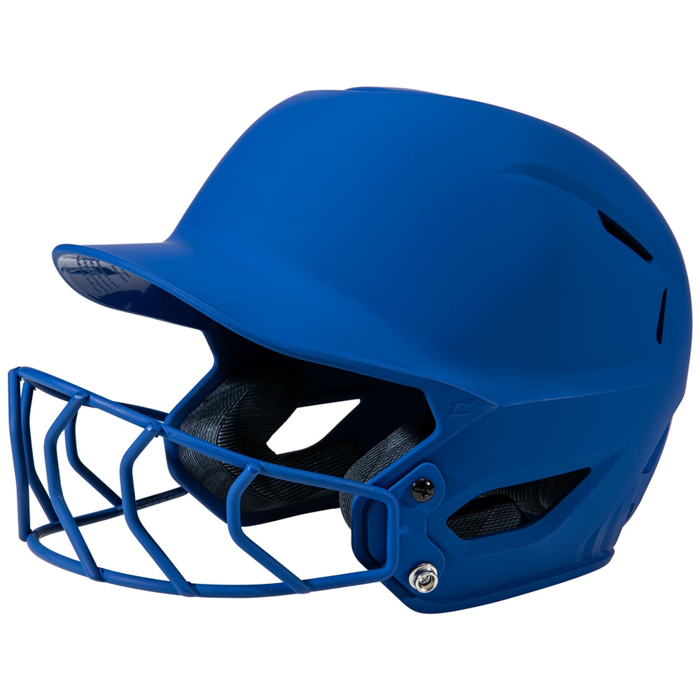 HXE Matte Softball Batting Helmet with Facemask
