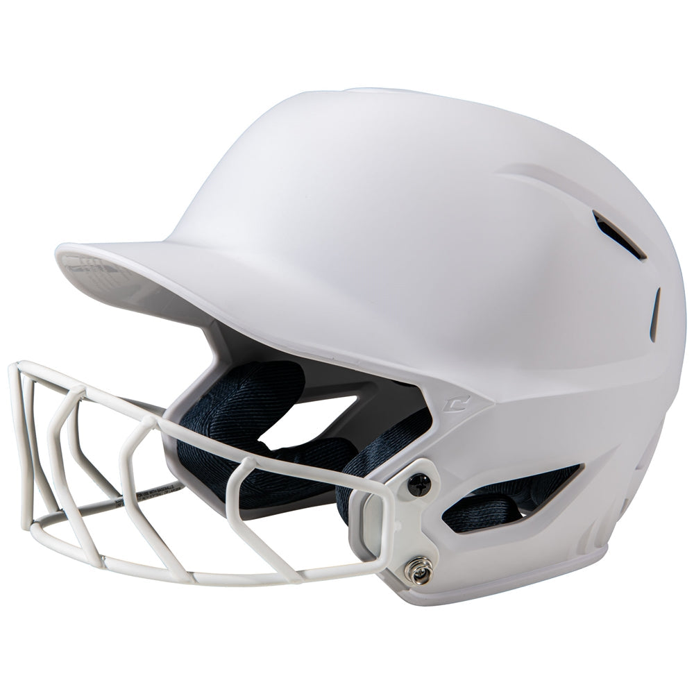 HXE Matte Softball Batting Helmet with Facemask