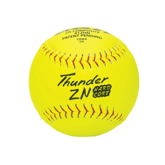 ISPS Stamped Dudley ZN HARD CORE RED LABEL 12 inch Softball - Yellow Composite Leather with Micro Cell Technology - ISPS Approved (Sold in Dozens)
