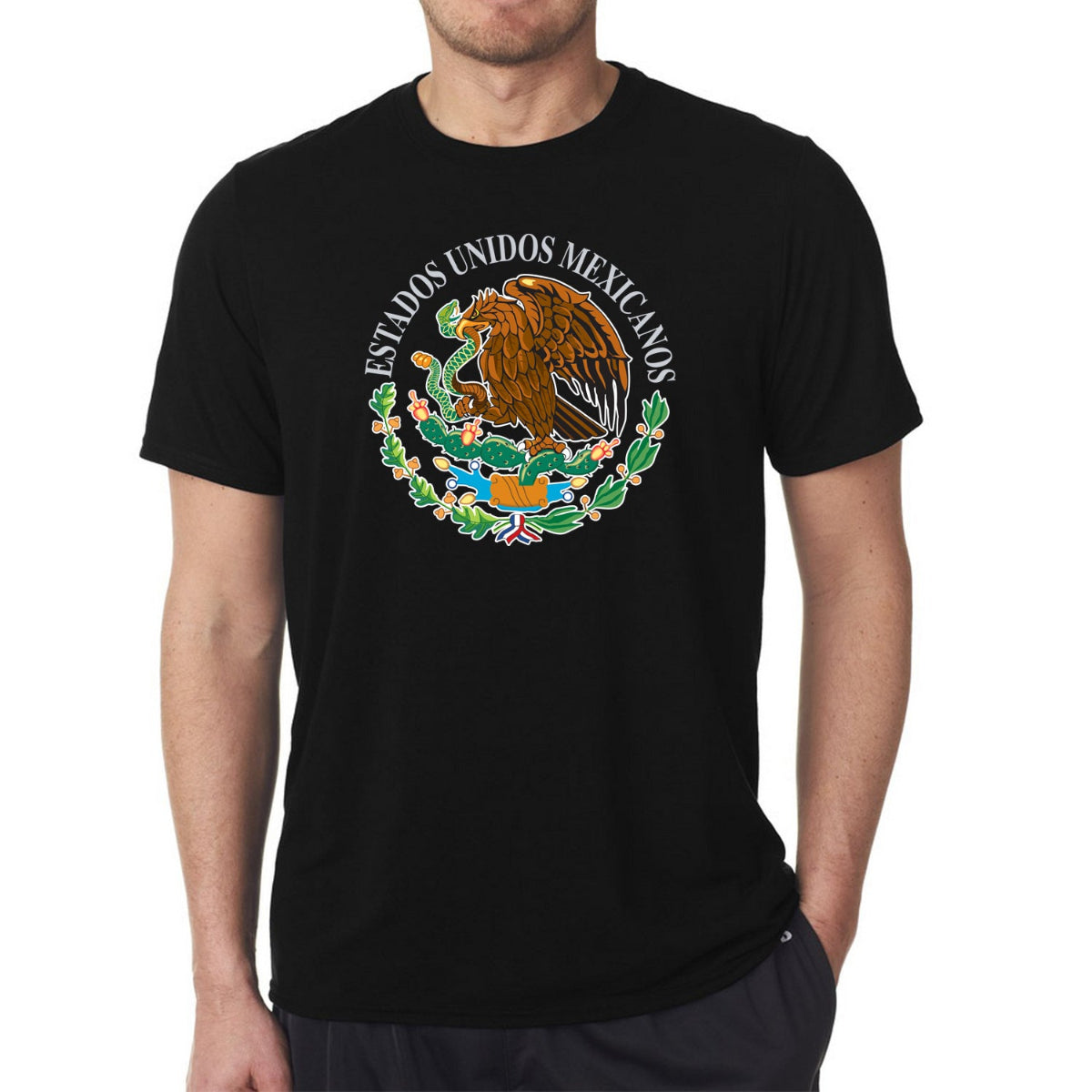 T-Shirts with Mexican Shield Printed with High Quality