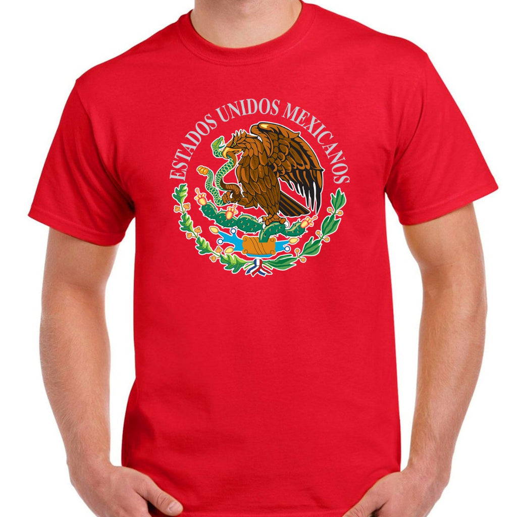 T-Shirts with Mexican Shield Printed with High Quality