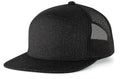 HEATHER 6-PANEL ARCH TRUCKER SNAPBACK CAP - ADJUSTABLE