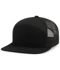 6-PANEL ARCH TRUCKER SNAPBACK CAP - ADJUSTABLE