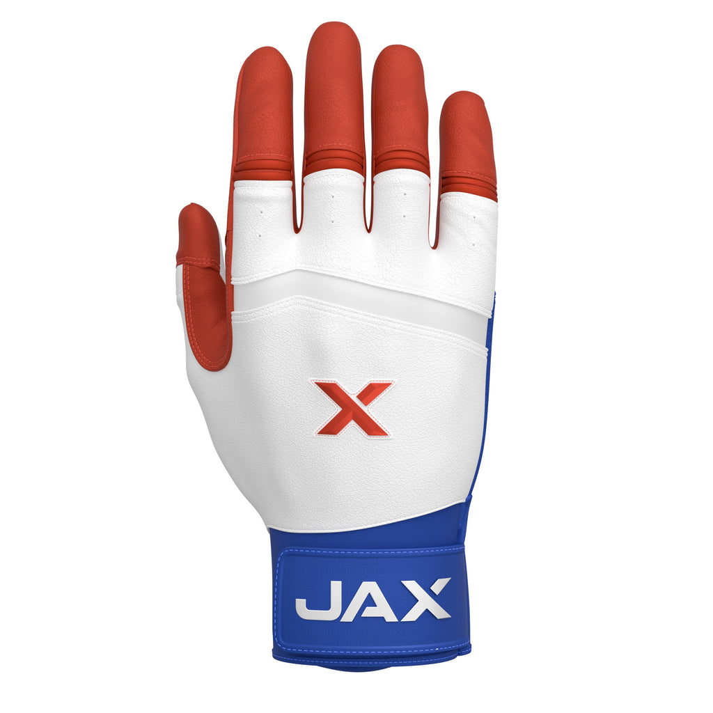 Jax USA Pop Pro Cuff Batting Gloves with Carrying Bag