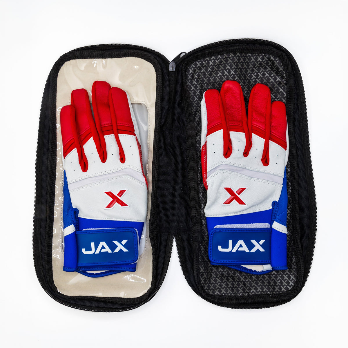 Jax USA Pop Pro Cuff Batting Gloves with Carrying Bag
