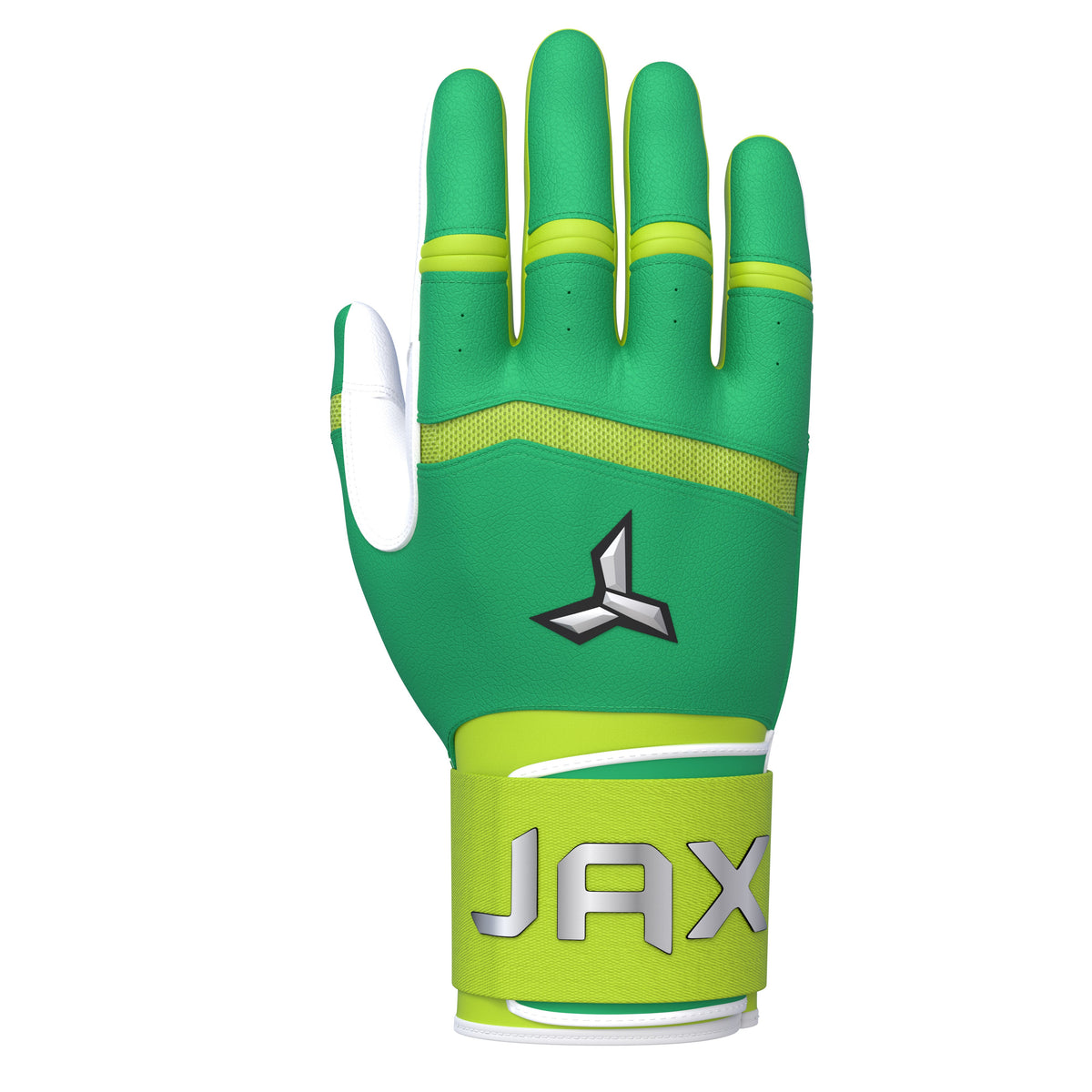 Jax Green Apple Smash Strap Cuff Batting Gloves