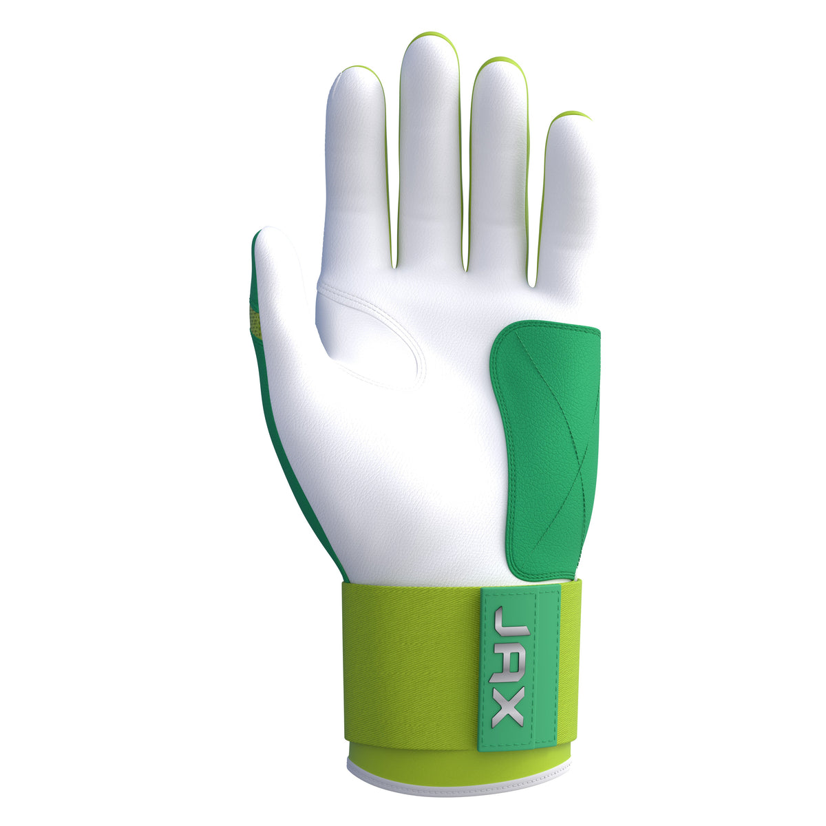 Jax Green Apple Smash Strap Cuff Batting Gloves