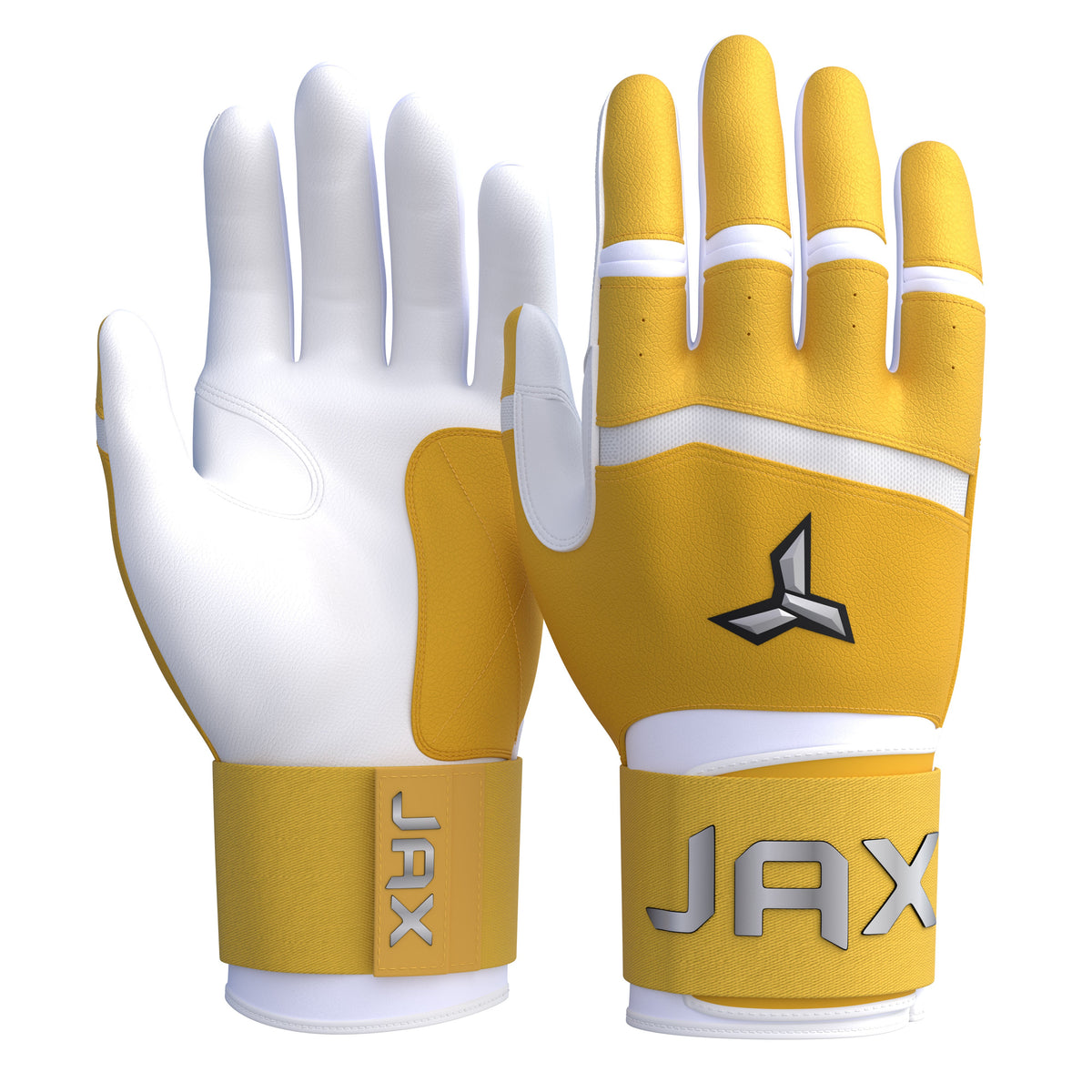 Jax Lead Off Lemon Strap Cuff Batting Gloves