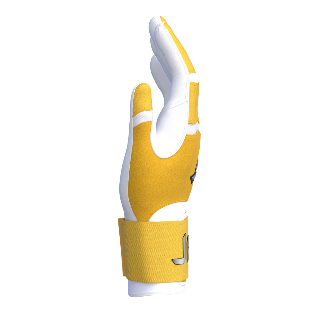 Jax Lead Off Lemon Strap Cuff Batting Gloves