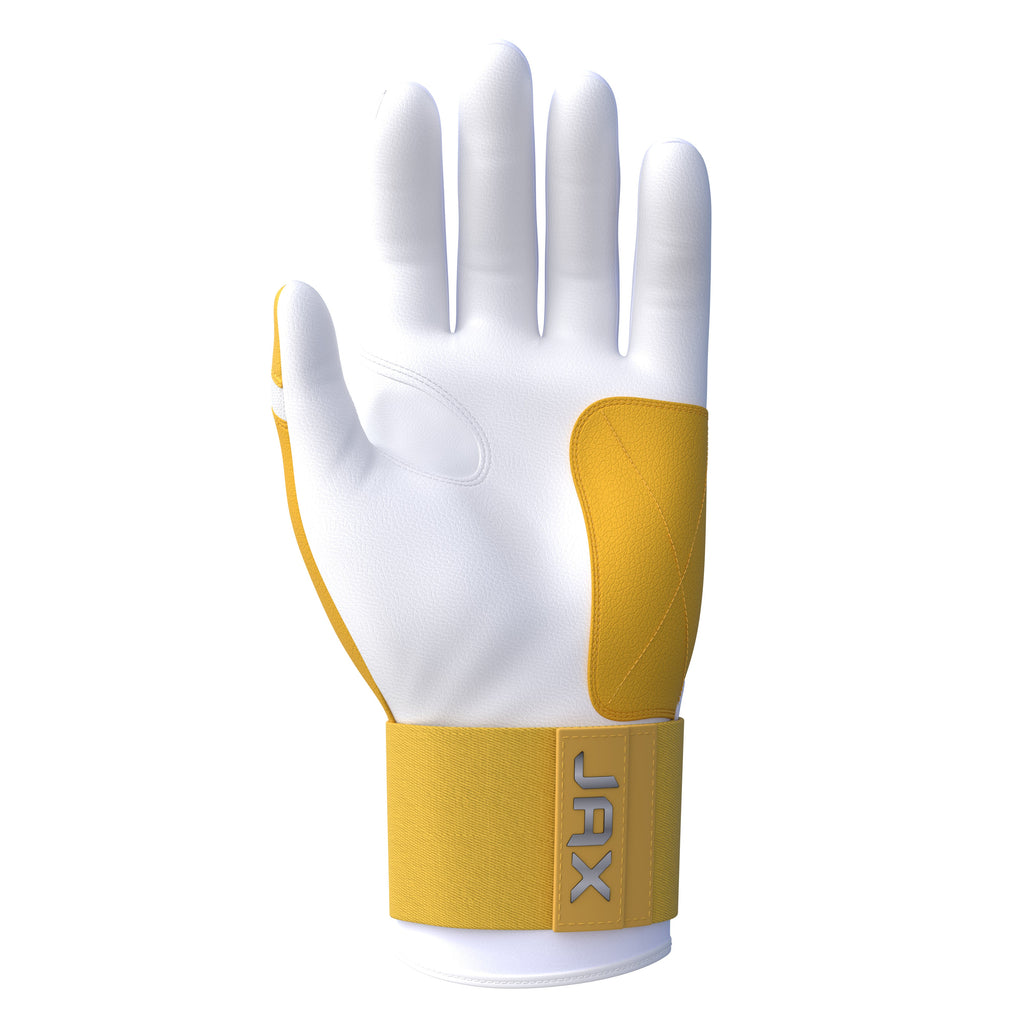 Jax Lead Off Lemon Strap Cuff Batting Gloves