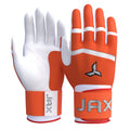 Jax On-Deck Orange Strap Cuff Batting Gloves