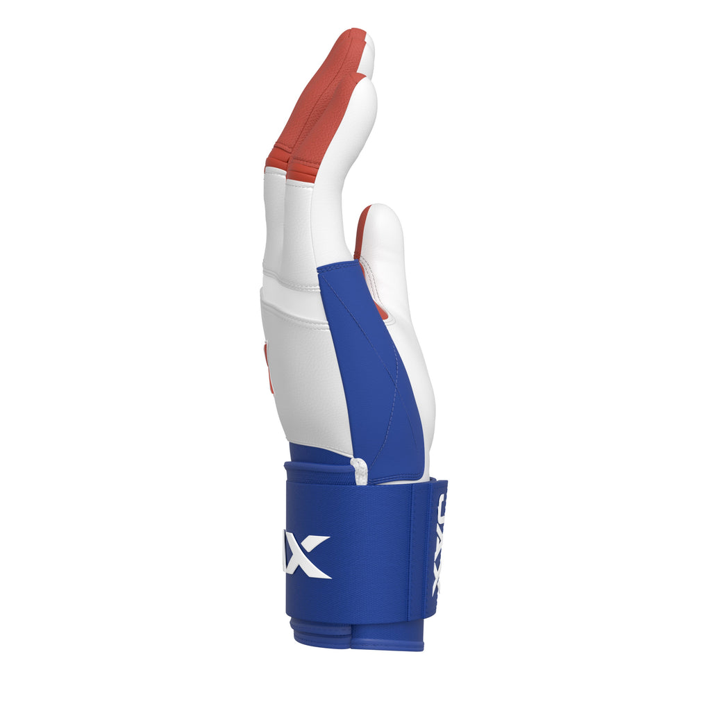 Jax USA Pop Strap Cuff Batting Gloves with Carrying Bag