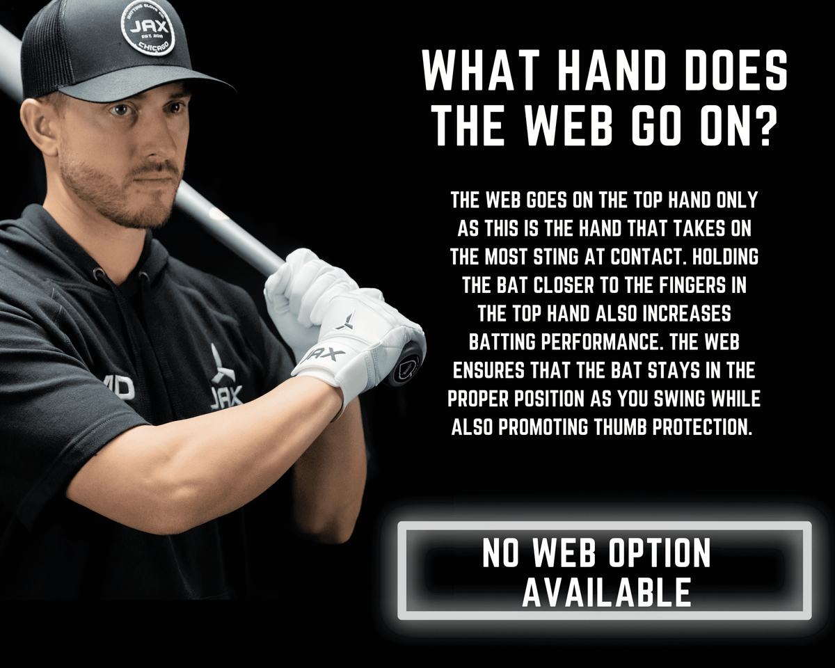 Jax Platinum White Pro Cuff Batting Gloves