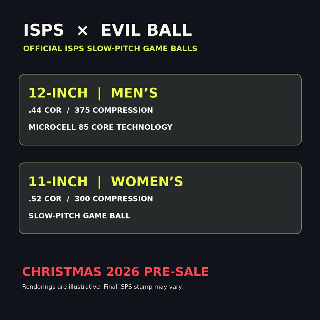 Women's 11 inch .52 COR 300 compression EVIL BALL technical specifications