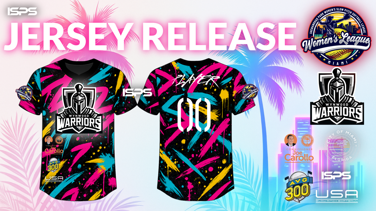 WYNWOOD WARRIORS Limited Edition FULL DYE Jersey Shirt
