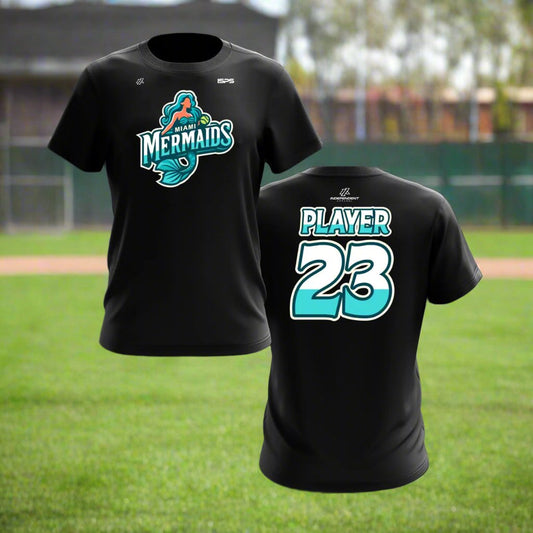 Miami Mermaids Limited Edition Black Jersey Shirt