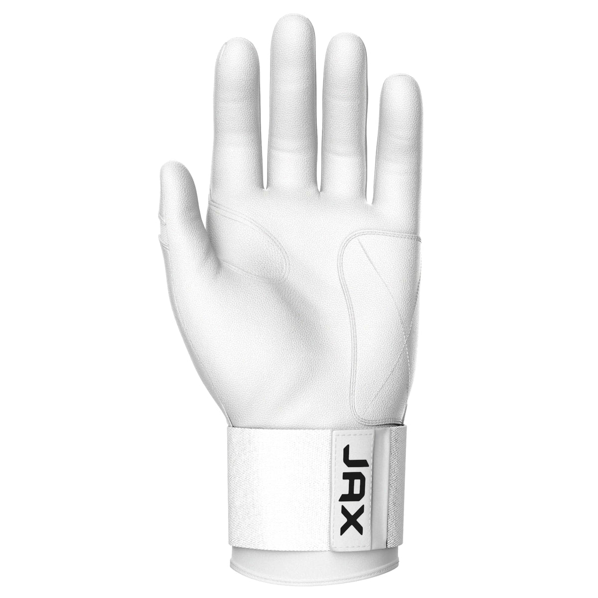 Jax Platinum White Strap Cuff Batting Gloves