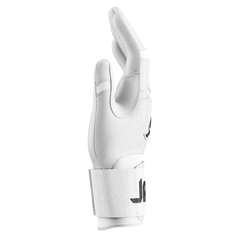 Jax Platinum White Strap Cuff Batting Gloves